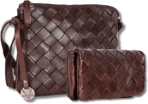 Leather Crossbody bag & Wallets for Women, Wallet for Ladies Zipper Coin Purse