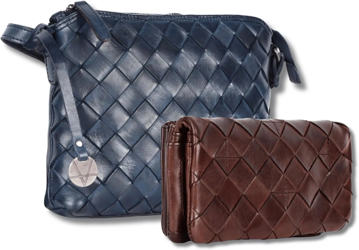 Leather Crossbody bag & Wallets for Women, Wallet for Ladies Zipper Coin Purse