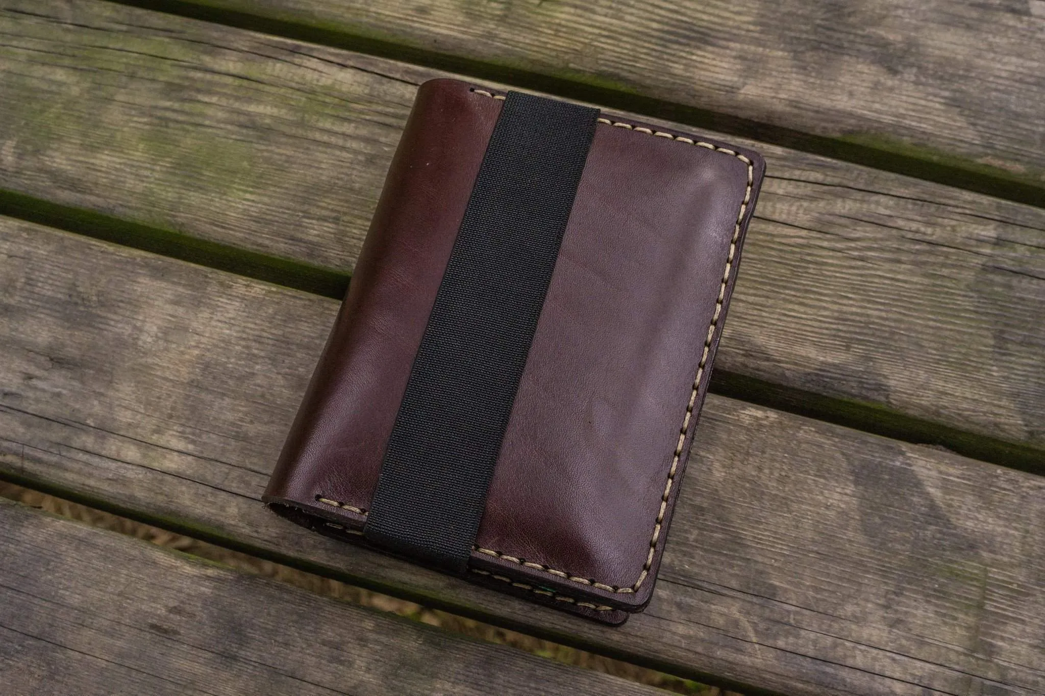 Leather Hobonichi Techo (A6) Planner Cover - Dark Brown