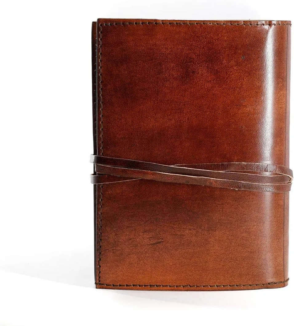 Leather Journal in Brown 8x6 Refillable Lined Paper Tree of Life Handmade writing Notebook Diary Leather Bound Daily Notepad for women and men Writing pad for Artist Sketch