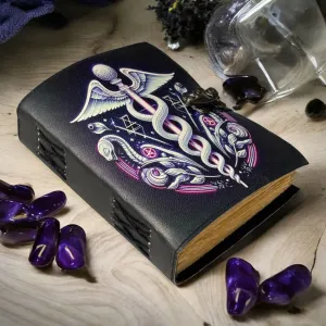 Leather Journal Notebook Snake Print