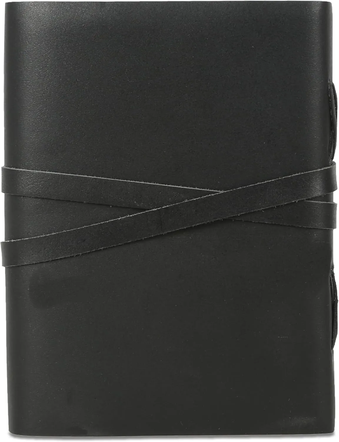 Leather Journal with Deckle Edge Paper 8x6 inch and Vintage Key | Handmade Writing Notebook Diary | Bound Daily Notepad for Men & Women Medium, Sketch/Writing pad for Artists (Black)