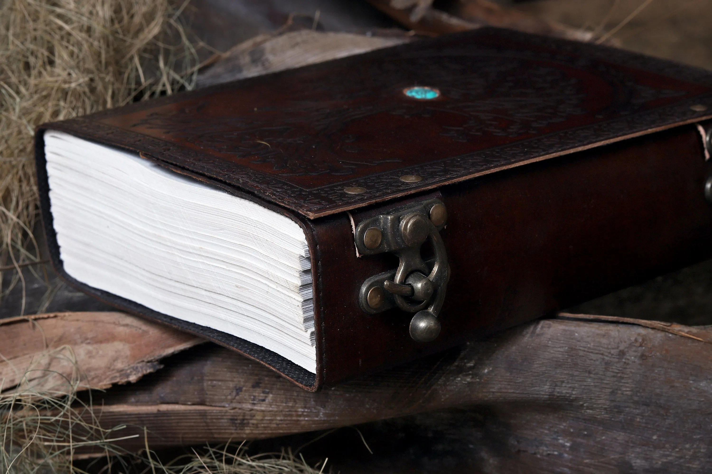 Leather Large Tree of life Journal