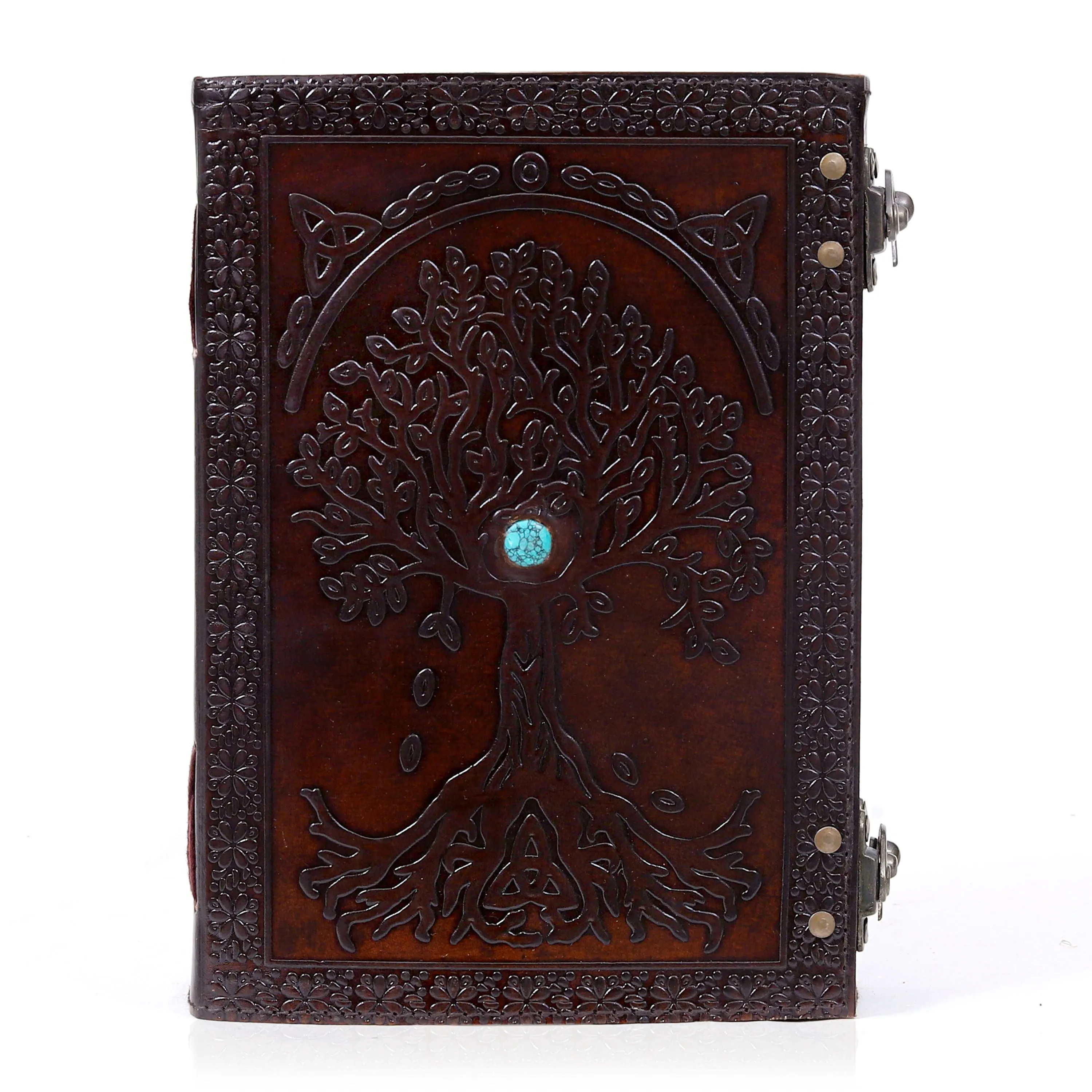 Leather Large Tree of life Journal