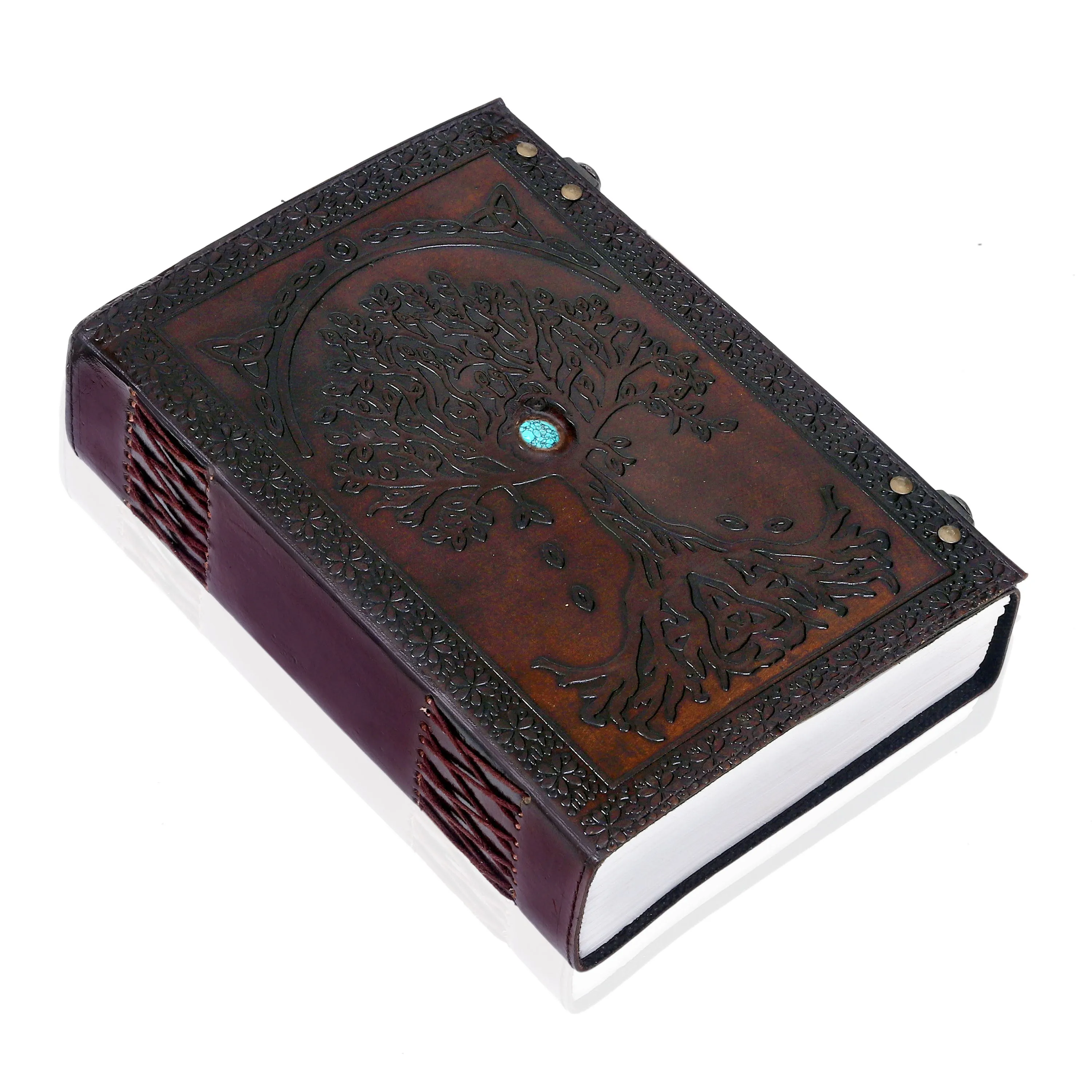 Leather Large Tree of life Journal