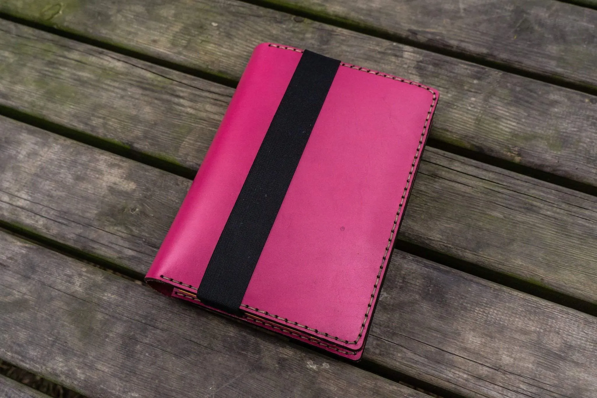 Leather Leuchtturm1917 A5 Notebook Cover - Pink
