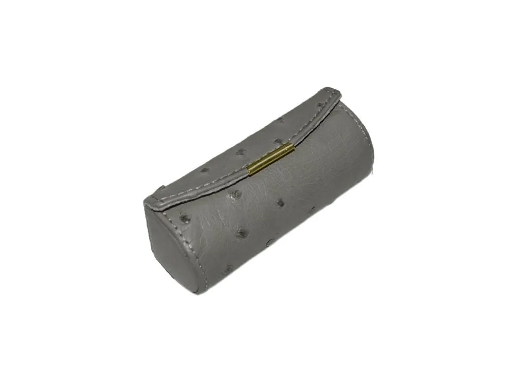 Leather Lipstick Case | Ostrich Leather