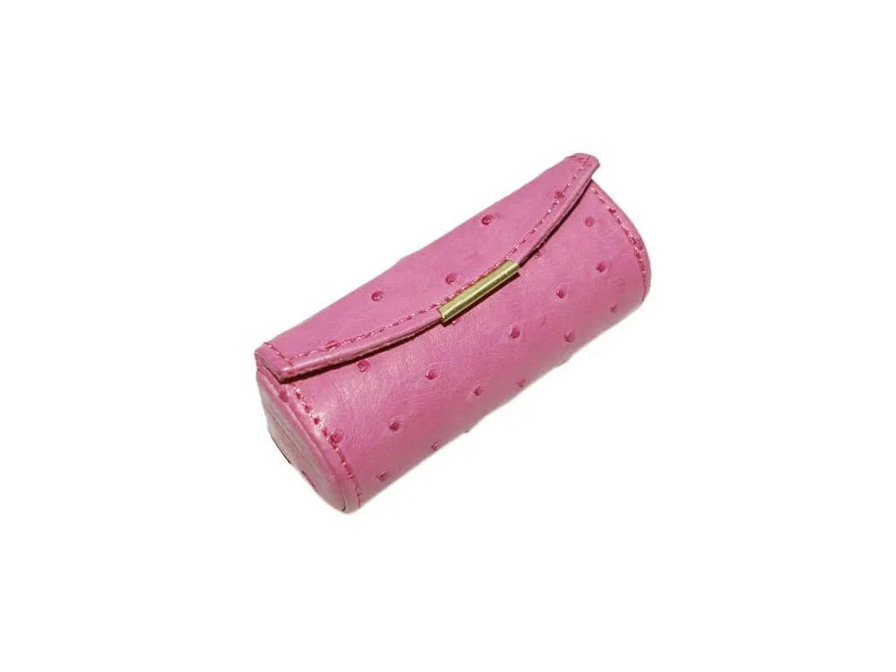 Leather Lipstick Case | Ostrich Leather
