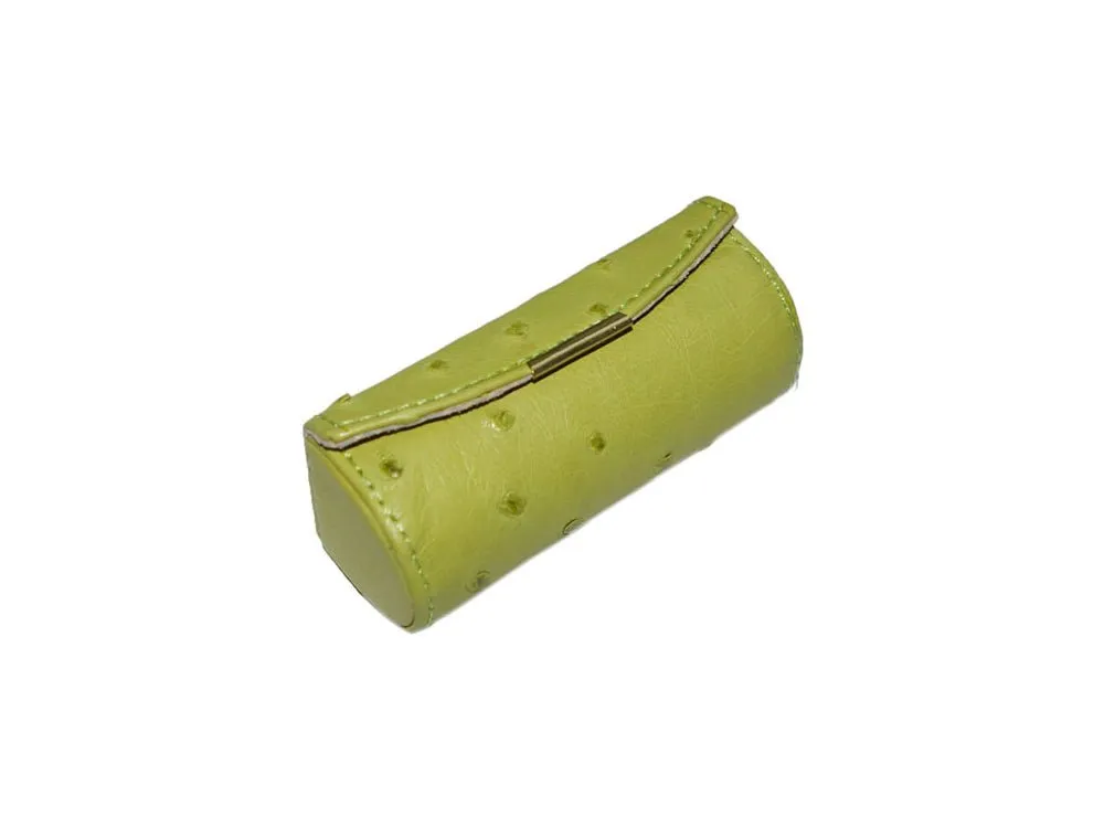 Leather Lipstick Case | Ostrich Leather