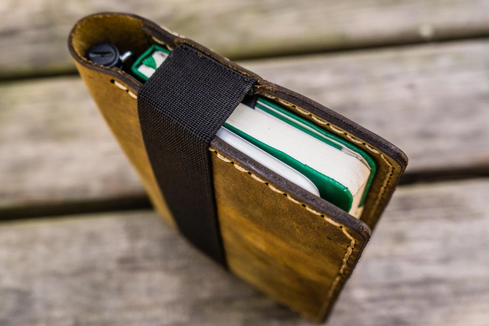 Leather Rhodia A6 Notebook Cover - Crazy Horse Brown