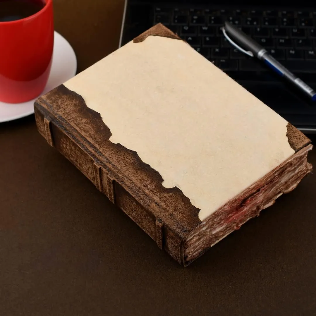LEATHER VILLAGE Rustic Vintage Leather Journal - Handmade Antique Leather Bound Diary Notebook - 10"X7", 200 Pages Writing Book for Women and Men