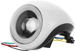 LED Electric Scooter Headlight Replacement with Battery Display and Horn Function Versatile Lighting for Enhanced Night Visibility and Safety