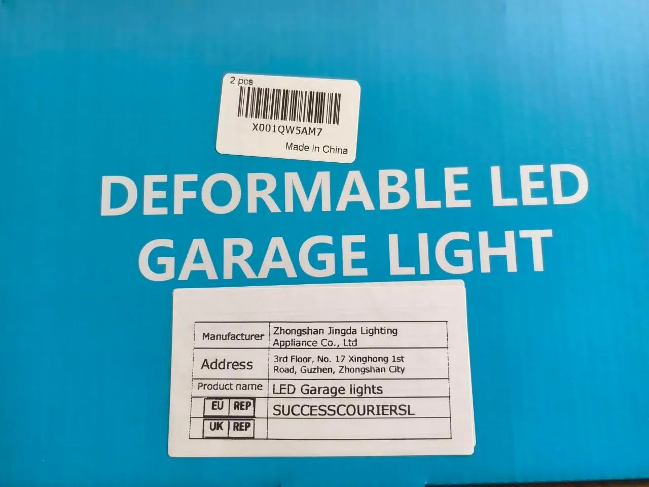 LED Garage Lights - 6000 Lumen 6500K Daylight 60W, Three Leaf Led Garage Ceiling Lights, Pack of 2