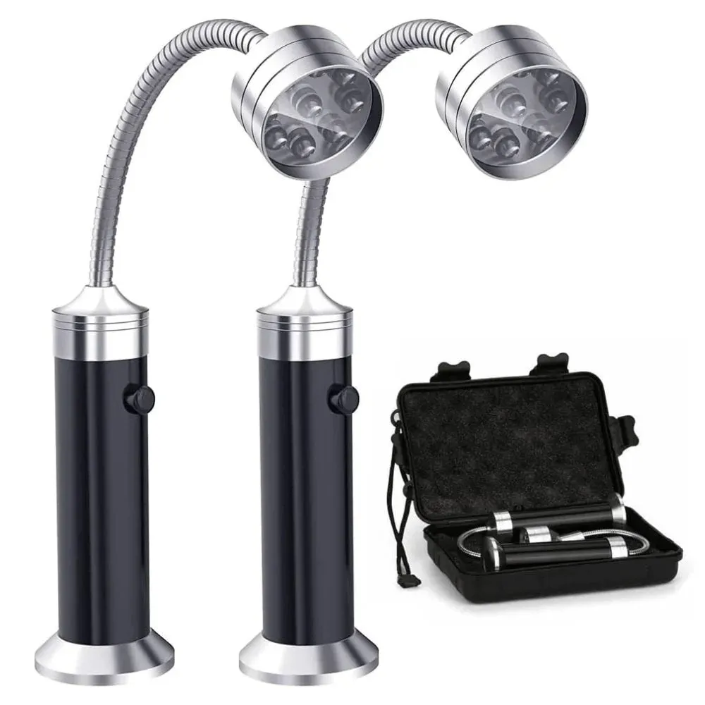 LED Magnetic BBQ Lights - Adjustable Flexible 360 Degrees Heat Resistant Gooseneck Light