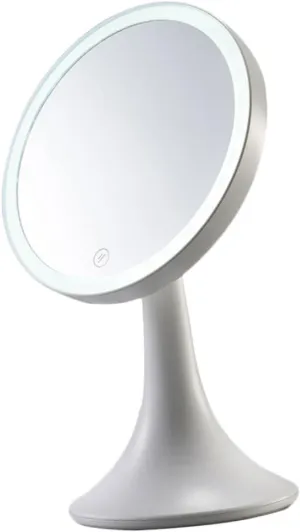 Led Makeup Mirror High-Definition Surface Sturdy Base Elegant Present for Home