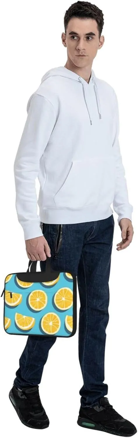 Lemon wedges Laptop Shoulder Bag Portable Laptop Bag Laptop Case Crossbody Briefcase w/Strap Handle