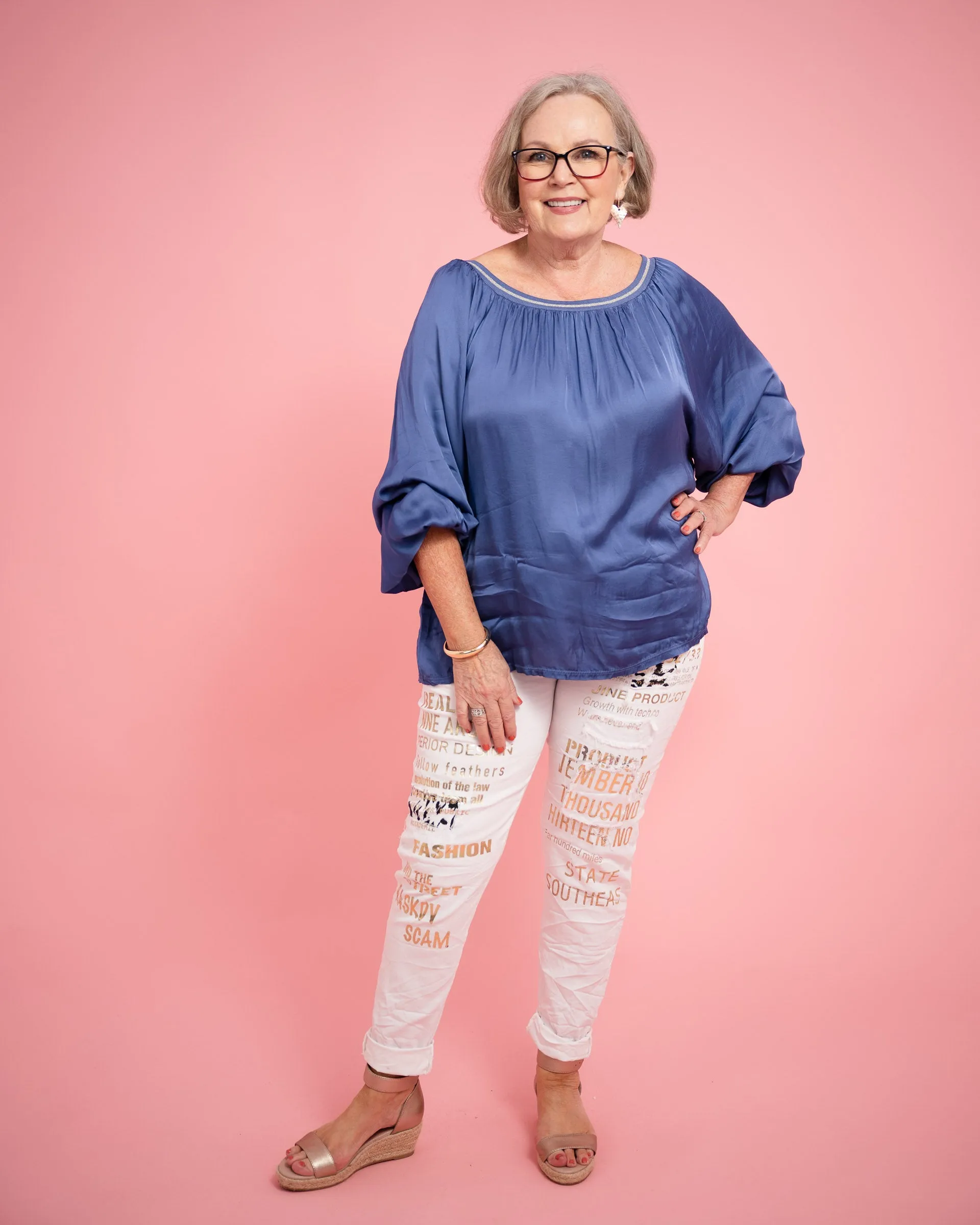 Lesley Silk Blend Top