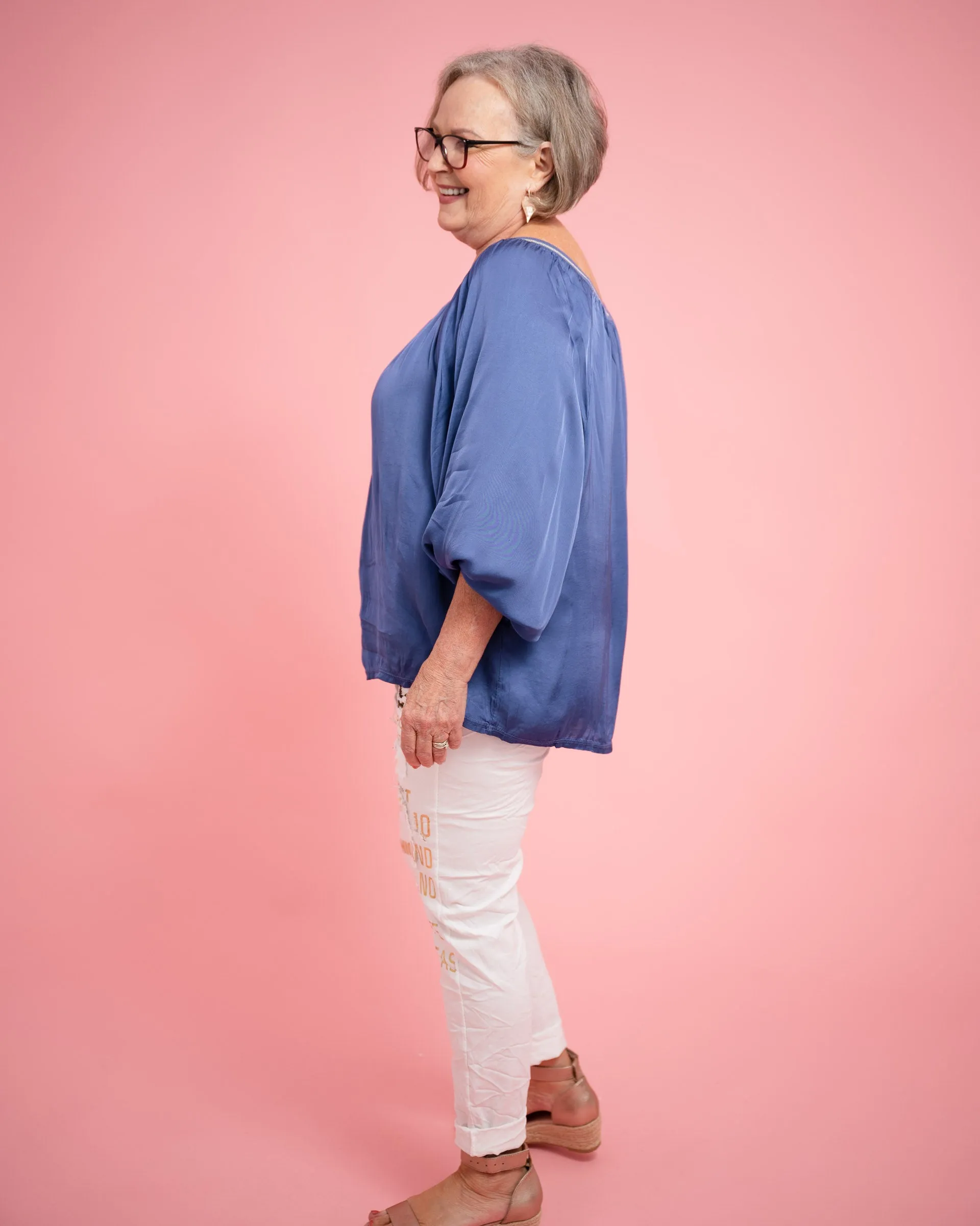 Lesley Silk Blend Top