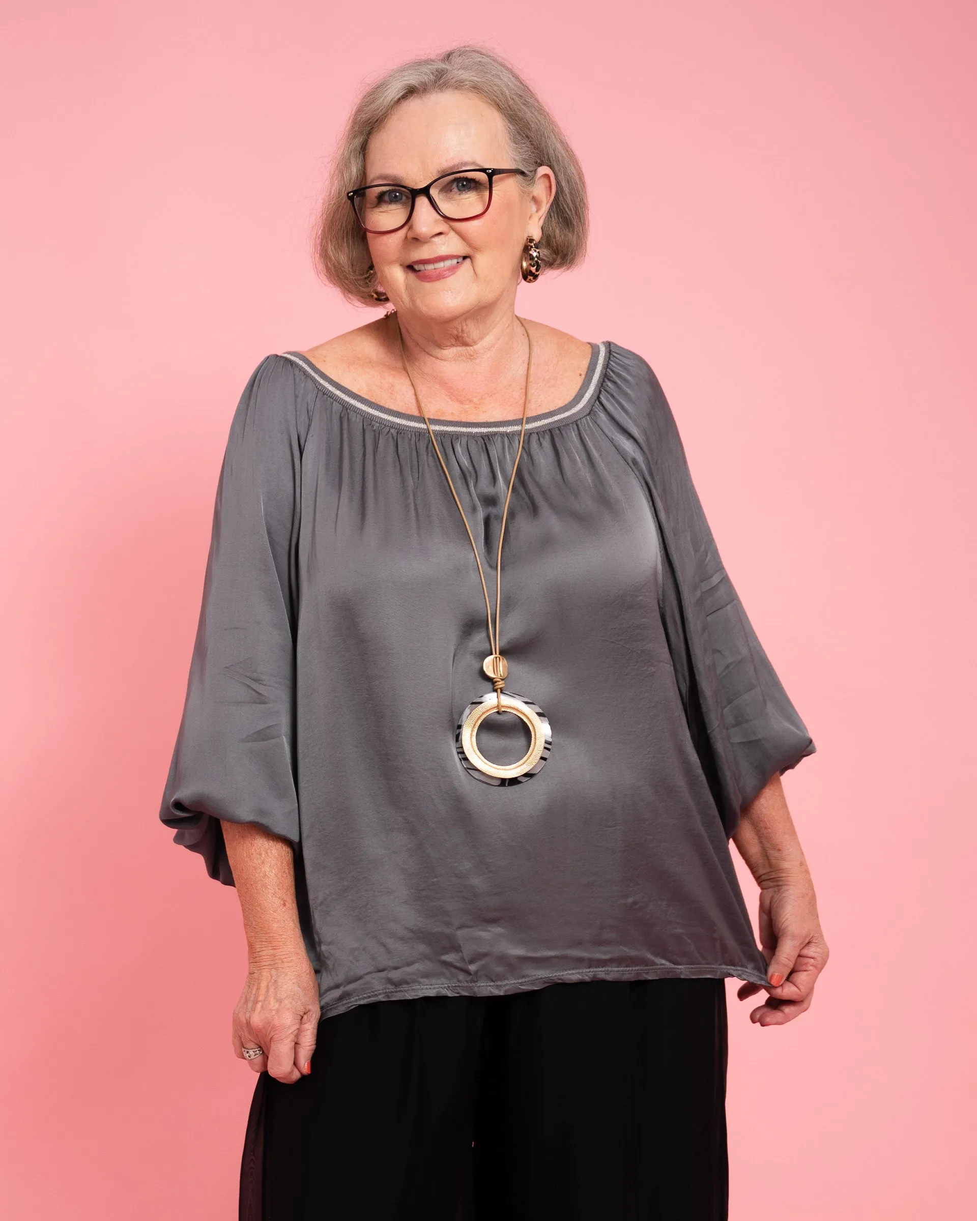 Lesley Silk Blend Top