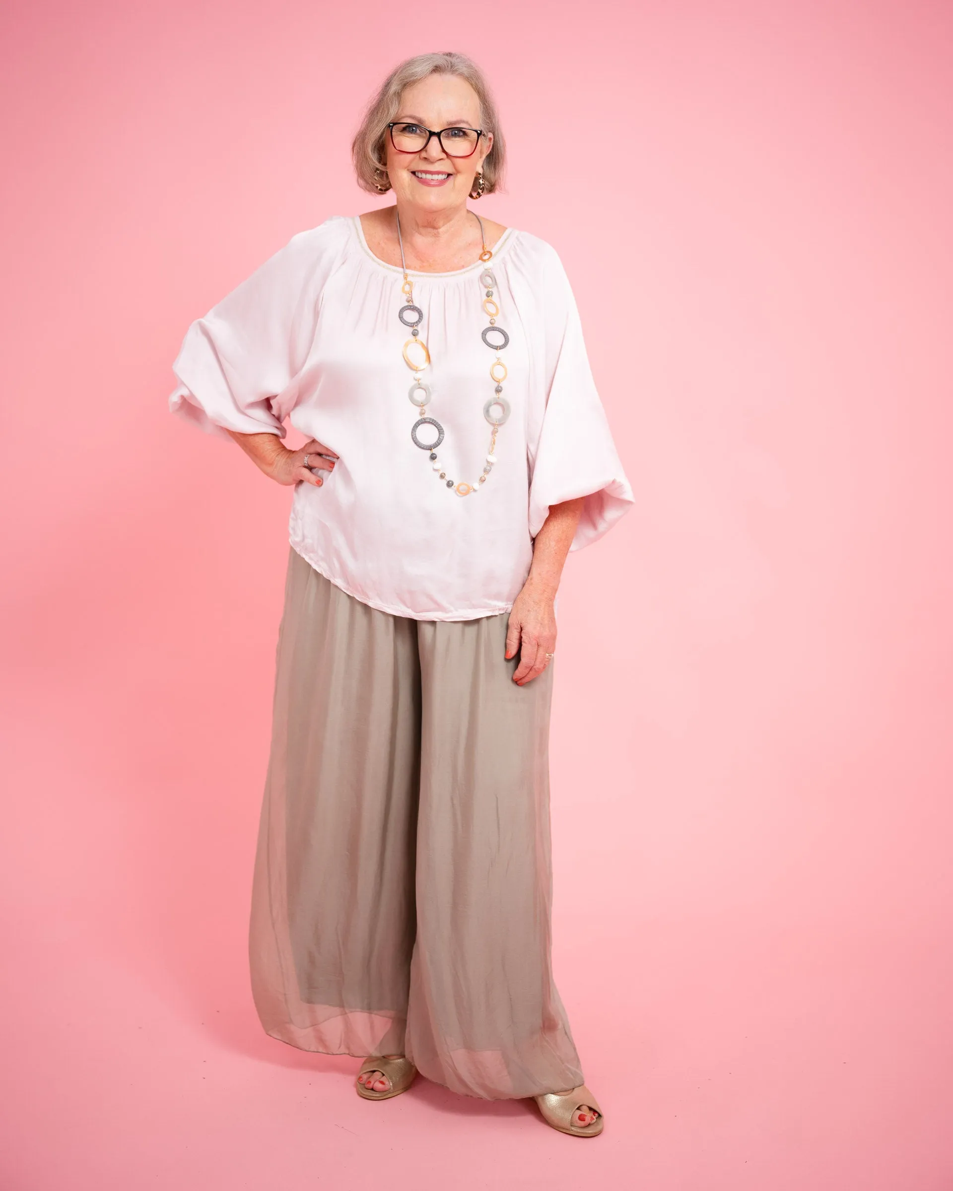 Lesley Silk Blend Top