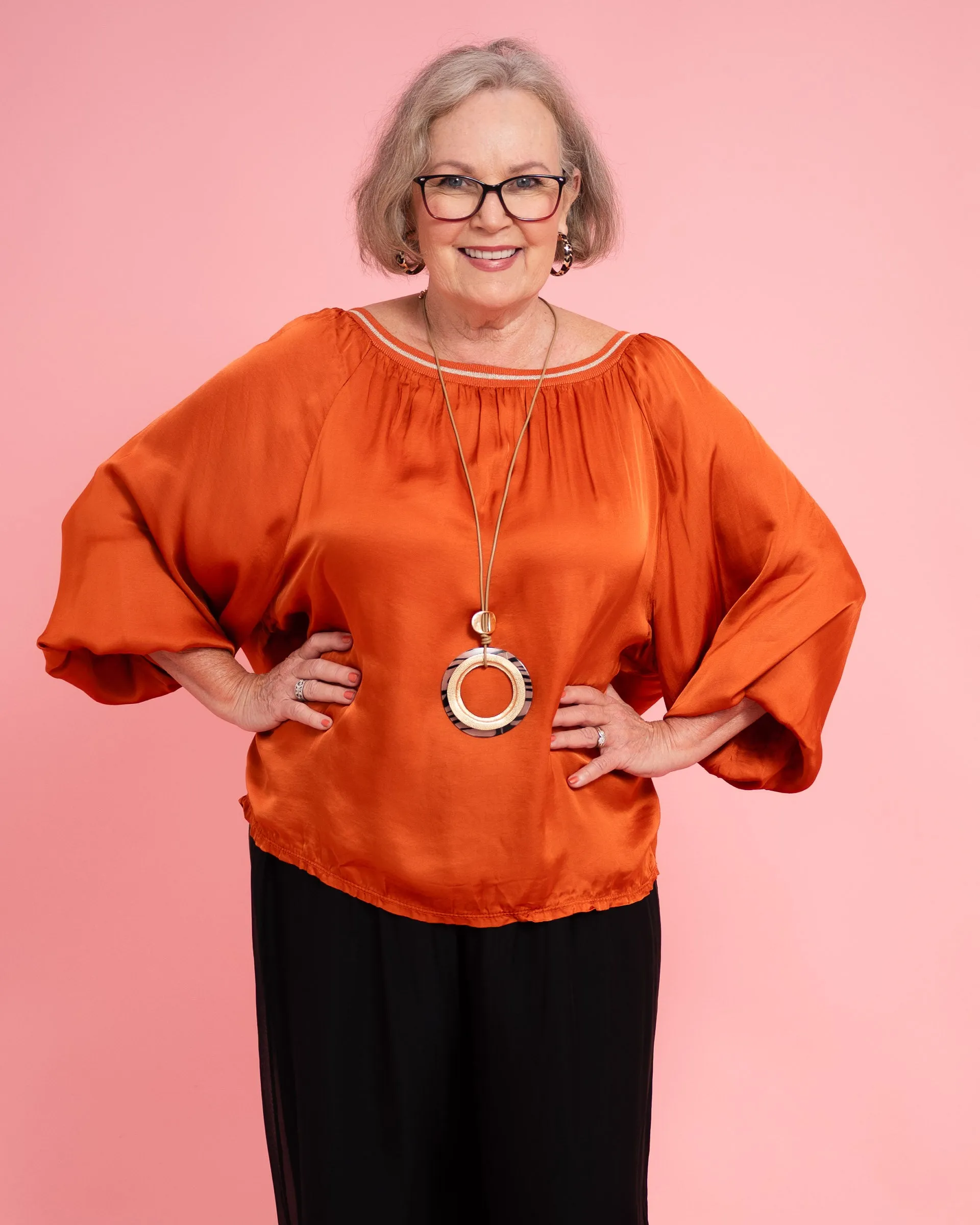 Lesley Silk Blend Top
