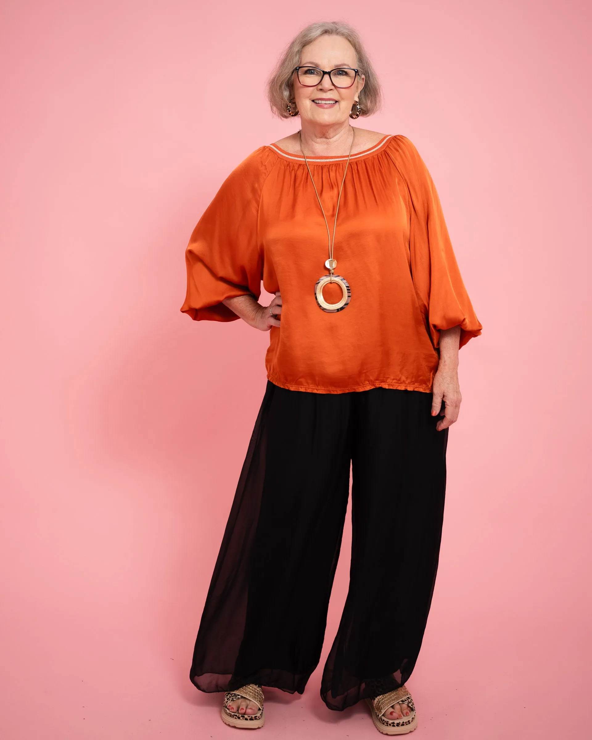 Lesley Silk Blend Top