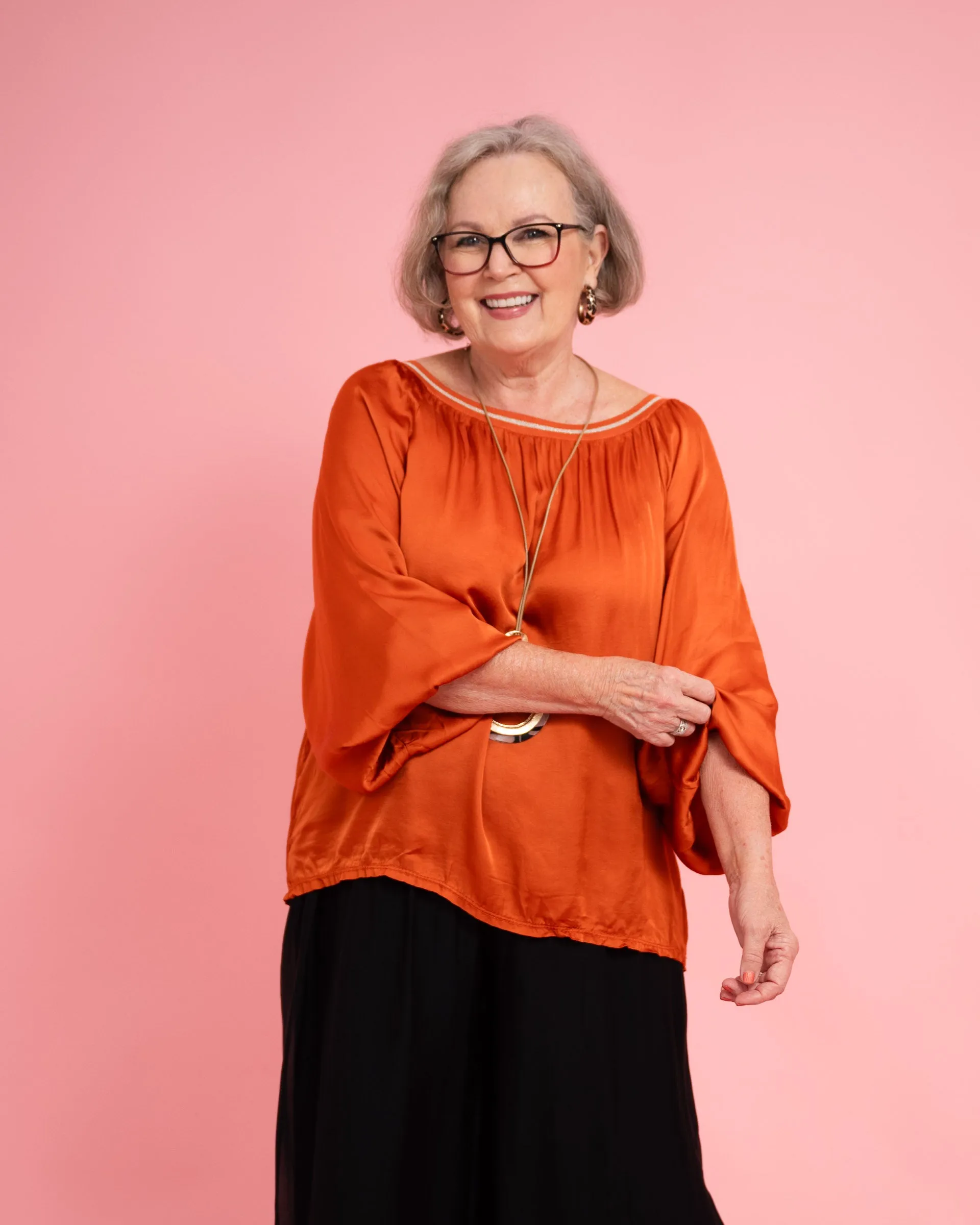 Lesley Silk Blend Top
