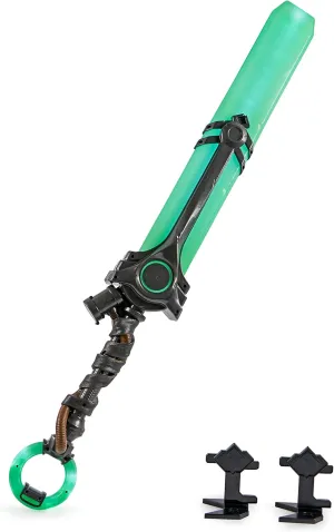 Life-Size Ekko’s Bat, Over 3 Feet with 15  Iconic Lights and Sounds, Premium Cosplay, Display Stand, Champion Collection, for Ages 14 and Up