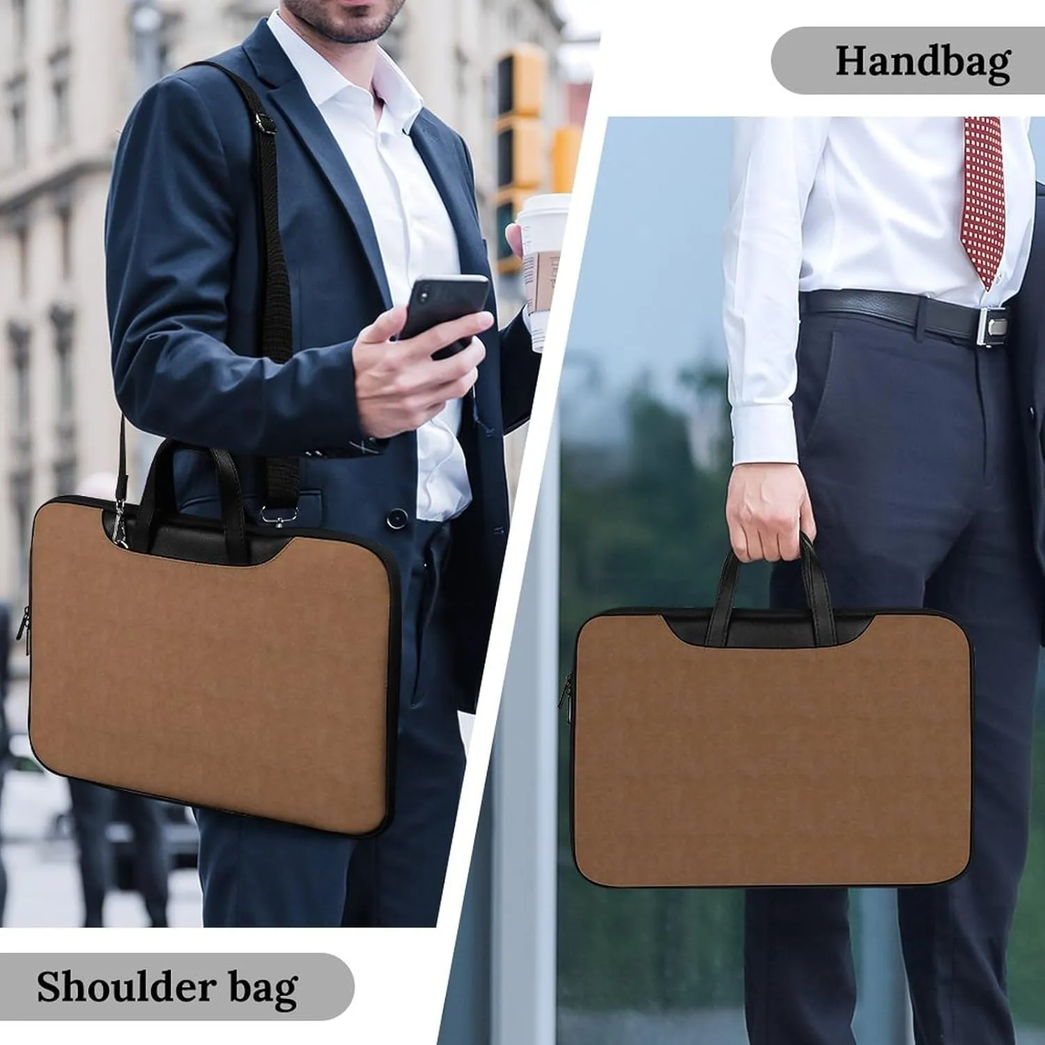 Lines Navy Blue And Yellow Handheld Single Shoulder Crossbody Laptop Bag Unisex