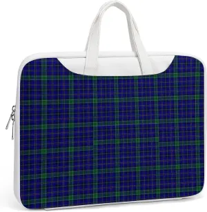 Lines Navy Blue And Yellow Handheld Single Shoulder Crossbody Laptop Bag Unisex