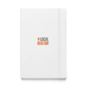 Local Realtor White Hardcover Bound Notebook