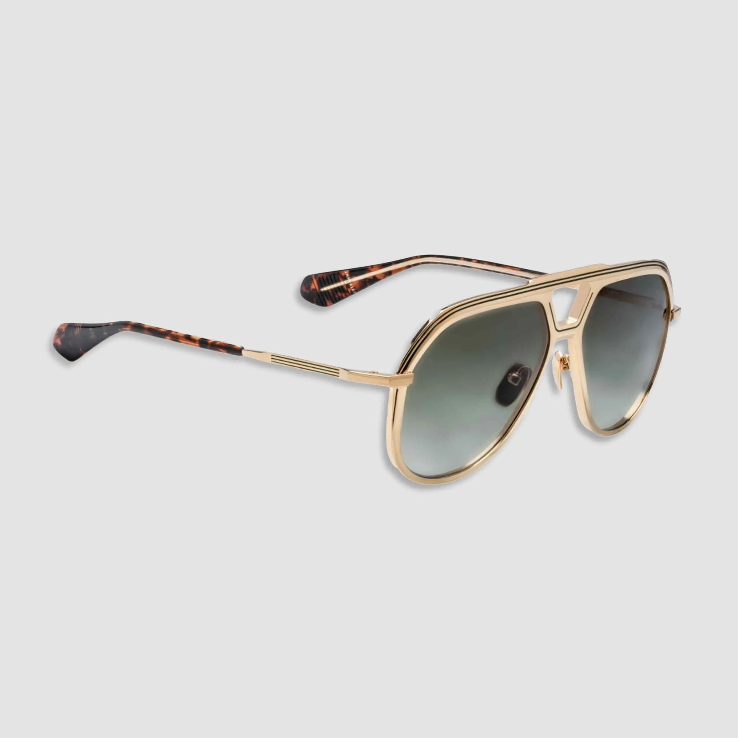 Lockheed, Geneva, Green Lenses, Gold Beta Titanium Frames