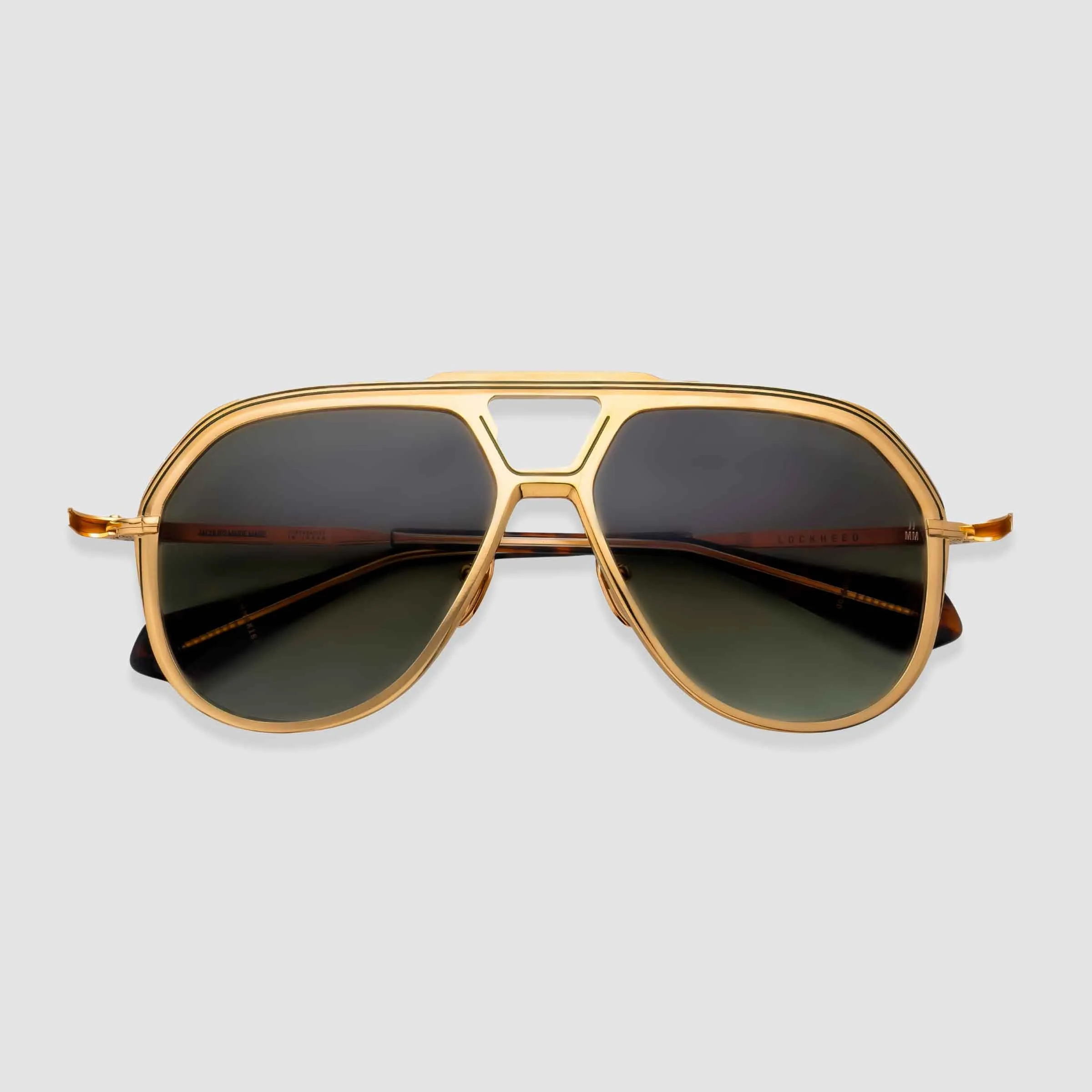 Lockheed, Geneva, Green Lenses, Gold Beta Titanium Frames