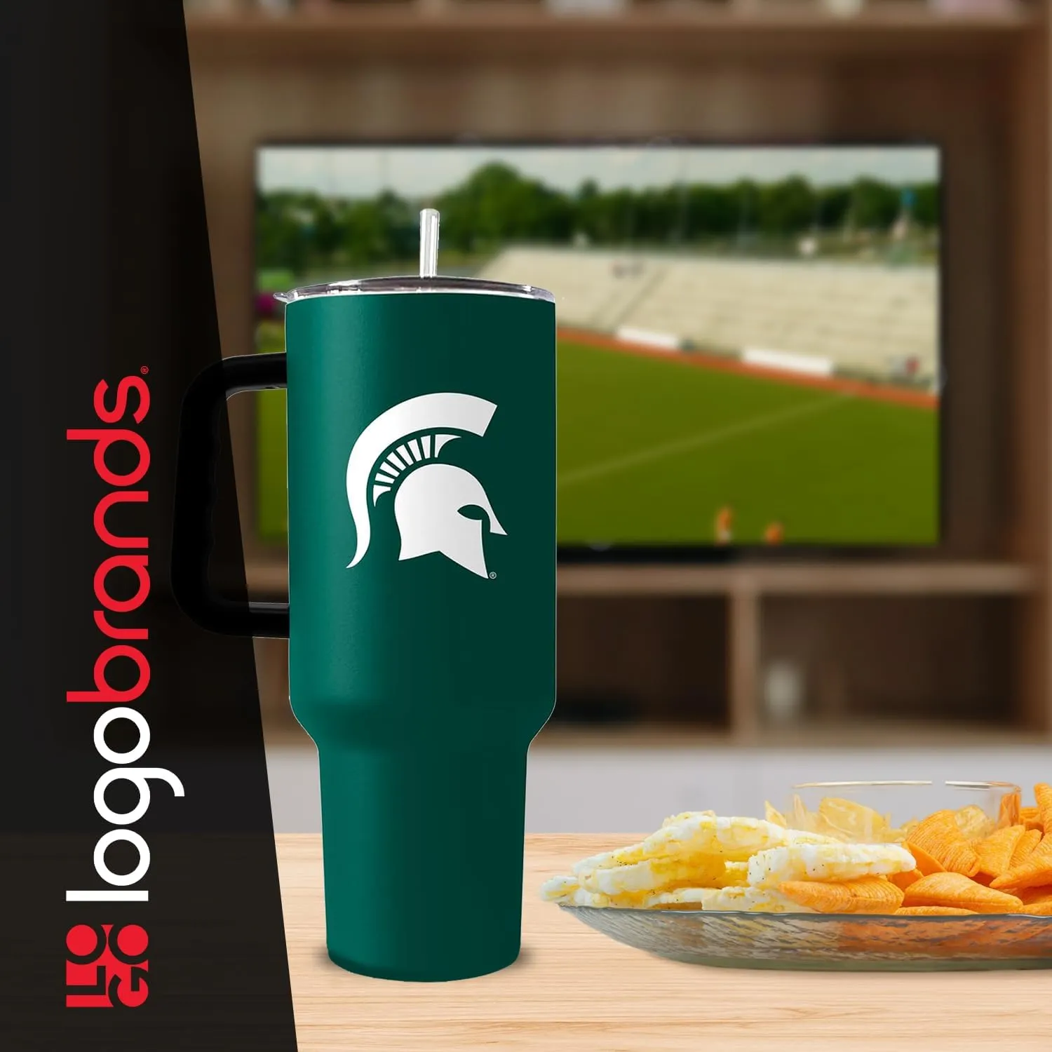 Logo Brands NCAA unisex-adult S40PT 40oz Handle Tumbler