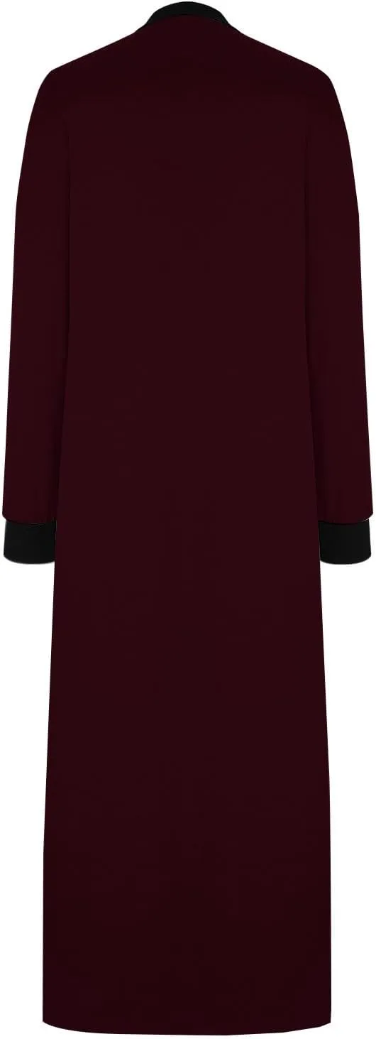 Long Sleeve Dresses for Women Casual V-Neck Side Split Maxi Summer Dress Flowy Beach Wedding Vacation Sundress