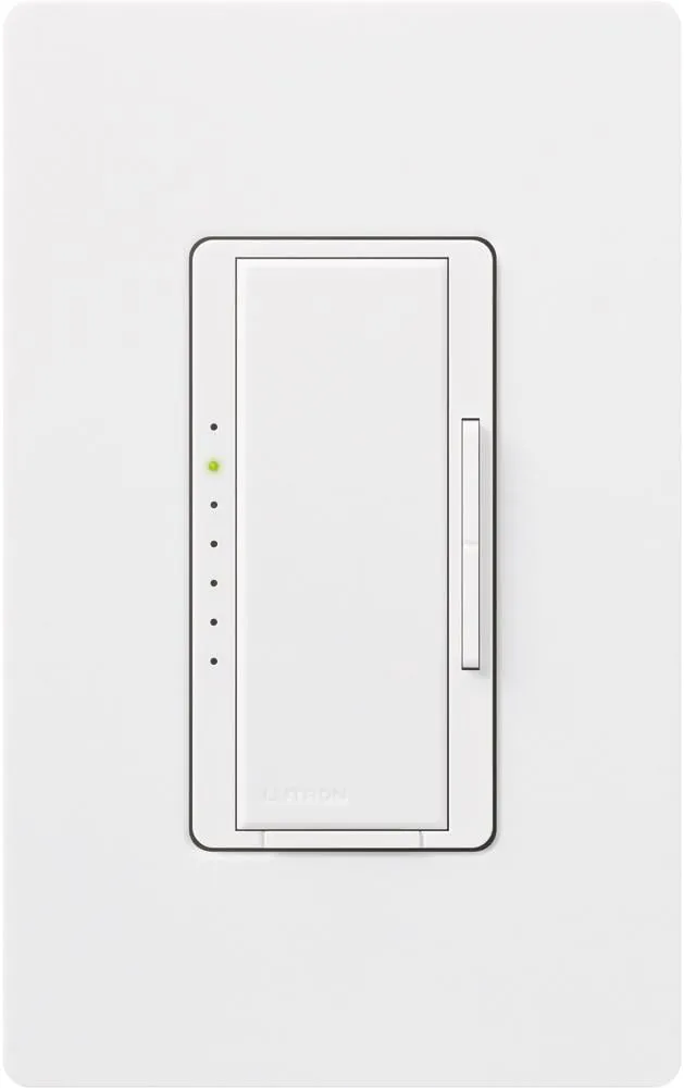 Lutron Maestro Digital Dimmer Switch for Electronic Low-Voltage, 600-Watt Multi-Location, MAELV-600-WH, White