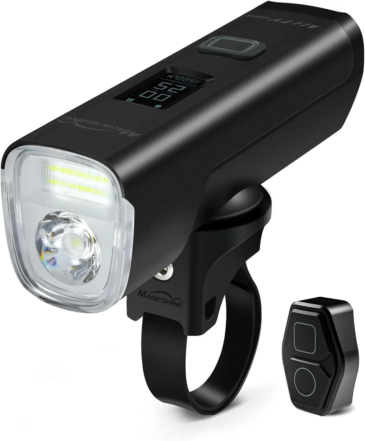 Magicshine ALLTY 1500S 2500S Bike Lights for Night Riding, Battery Replaceable | USB-C Rechargeable | Wireless &APP Control Compatible with Garmin/GoPro Mount for Road, MTB, Commuter Rider