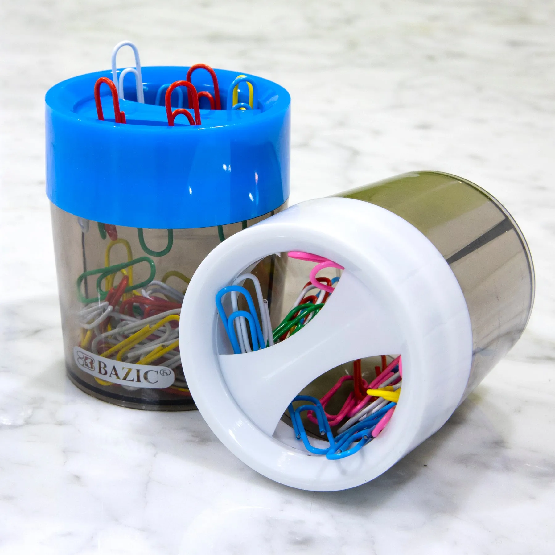 Magnetic Paper Clips Holder w/ No. 1 Paper Clip Assorted Color
