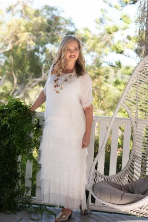 Maree Silk Dress | Beige