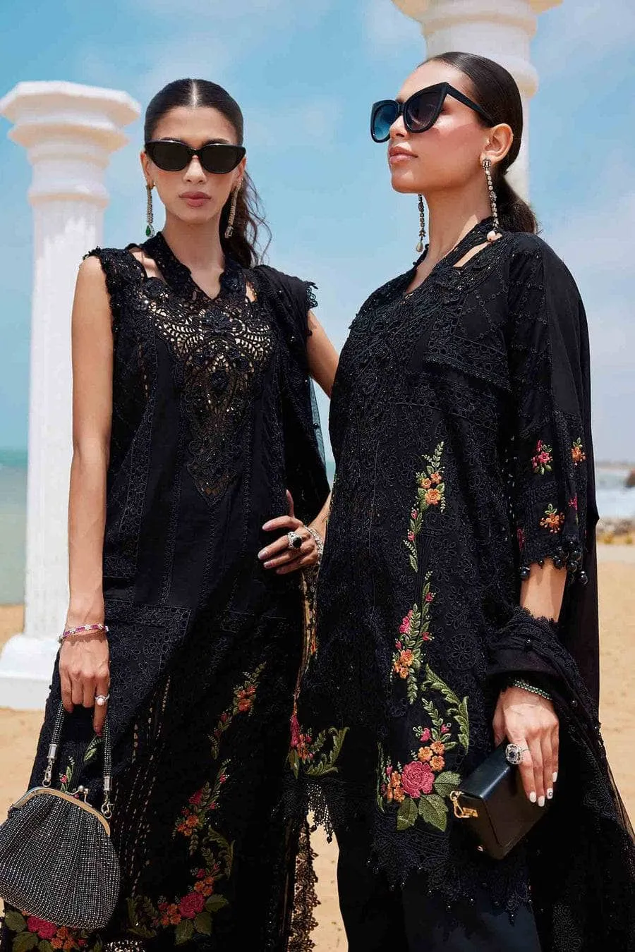 Maria B Luxury Lawn 25/Vol 2/D 1/Black