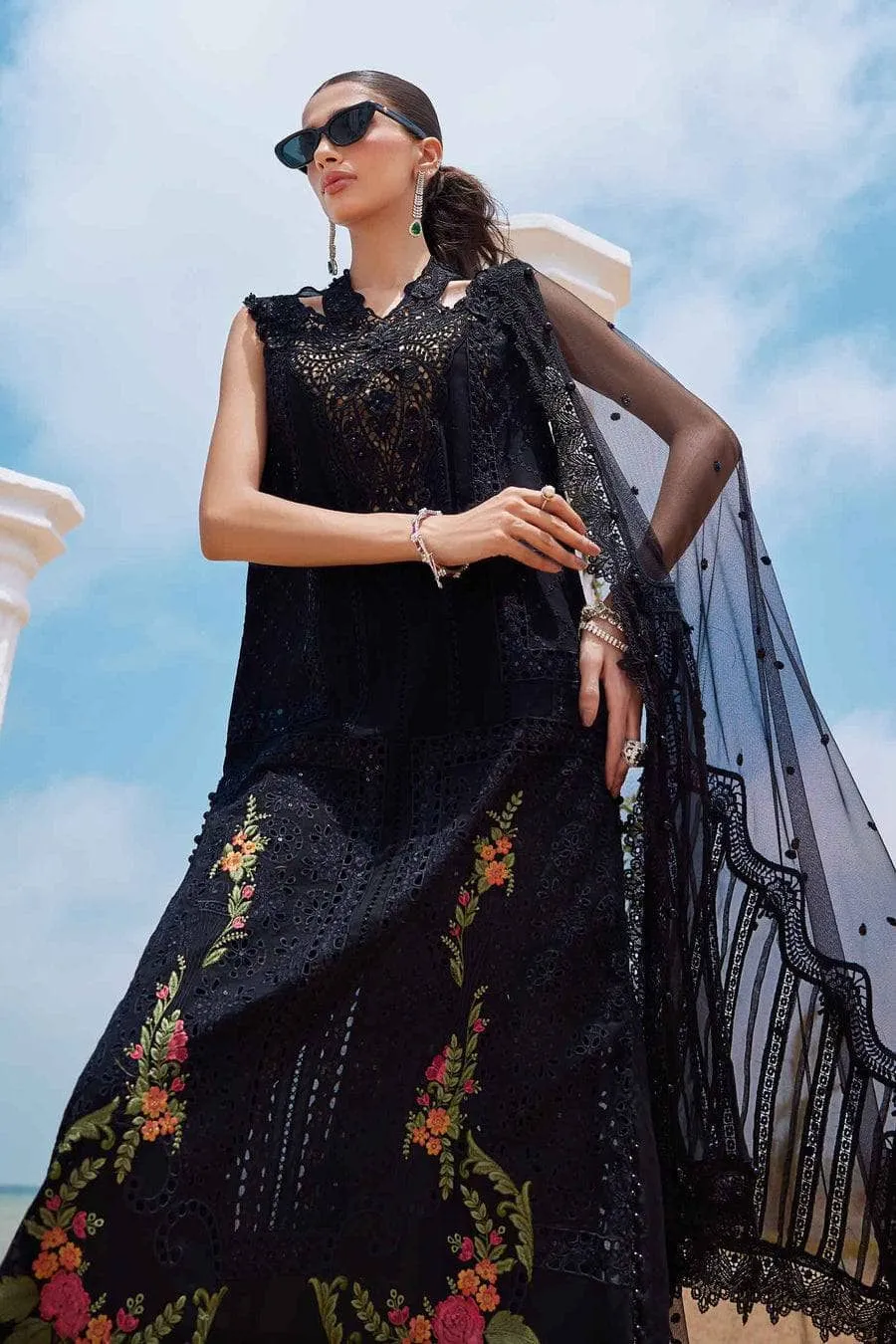 Maria B Luxury Lawn 25/Vol 2/D 1/Black