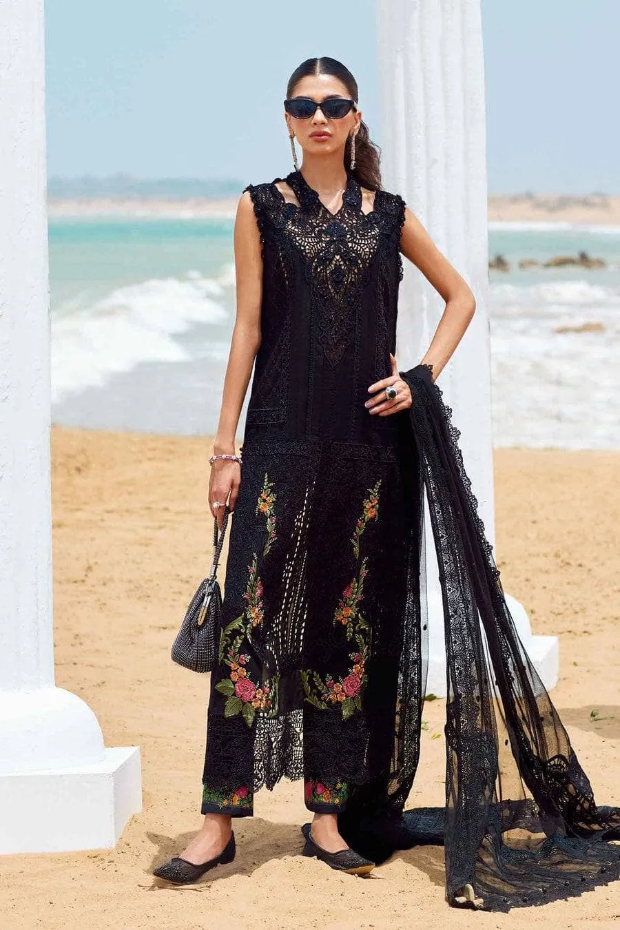 Maria B Luxury Lawn 25/Vol 2/D 1/Black