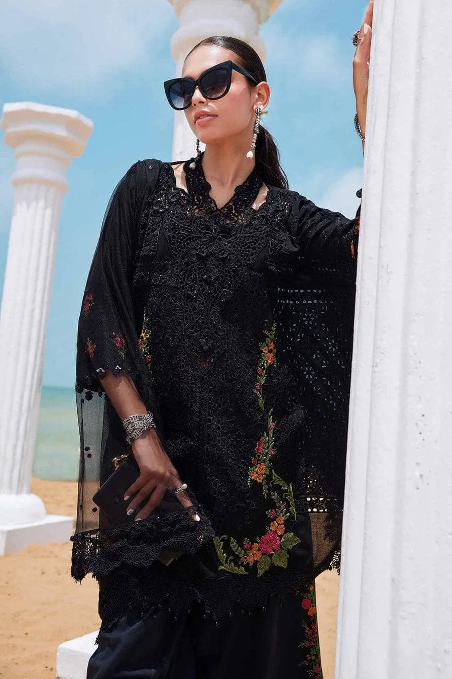 Maria B Luxury Lawn 25/Vol 2/D 1/Black