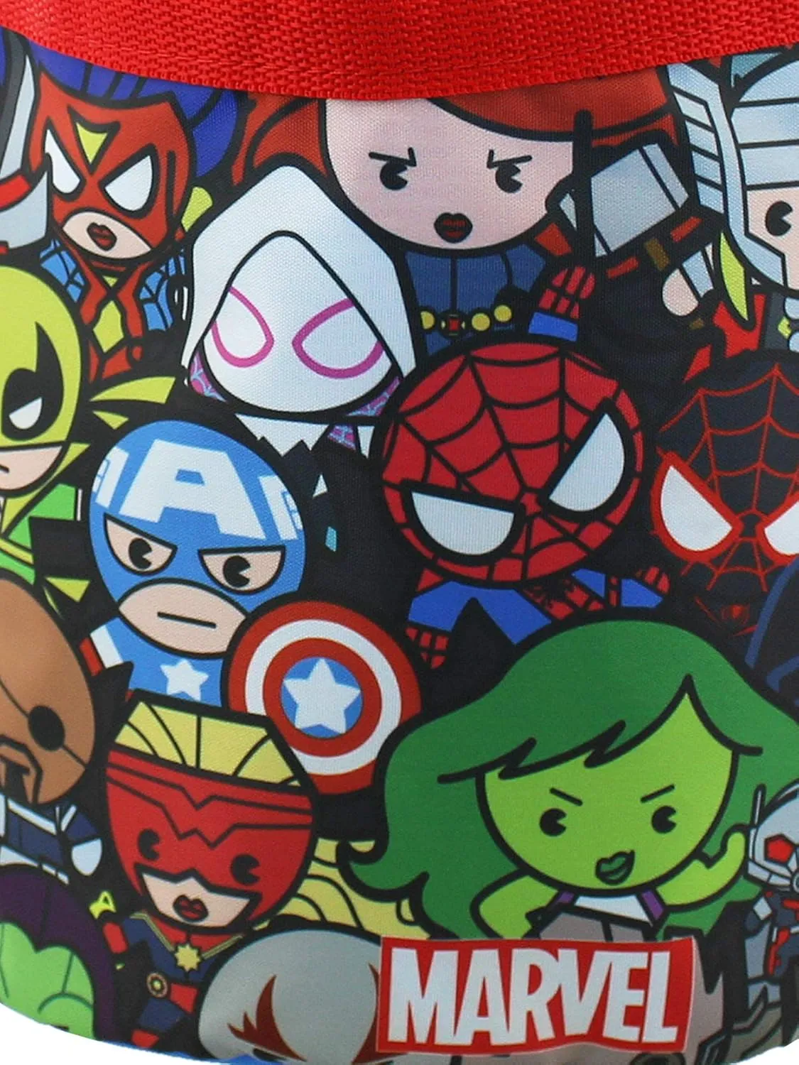 Marvel Super Hero Adventures Boys Collapsible Nylon Gift Basket Bucket Tote Bag