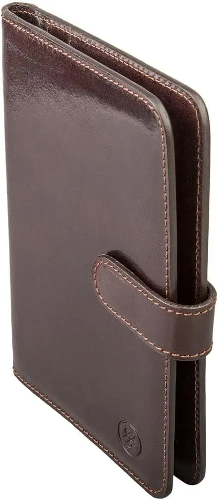 Maxwell Scott - Luxury Leather Travel Document Holder Wallet with ID Pocket - Handmade from Premium Hides - The Vieste