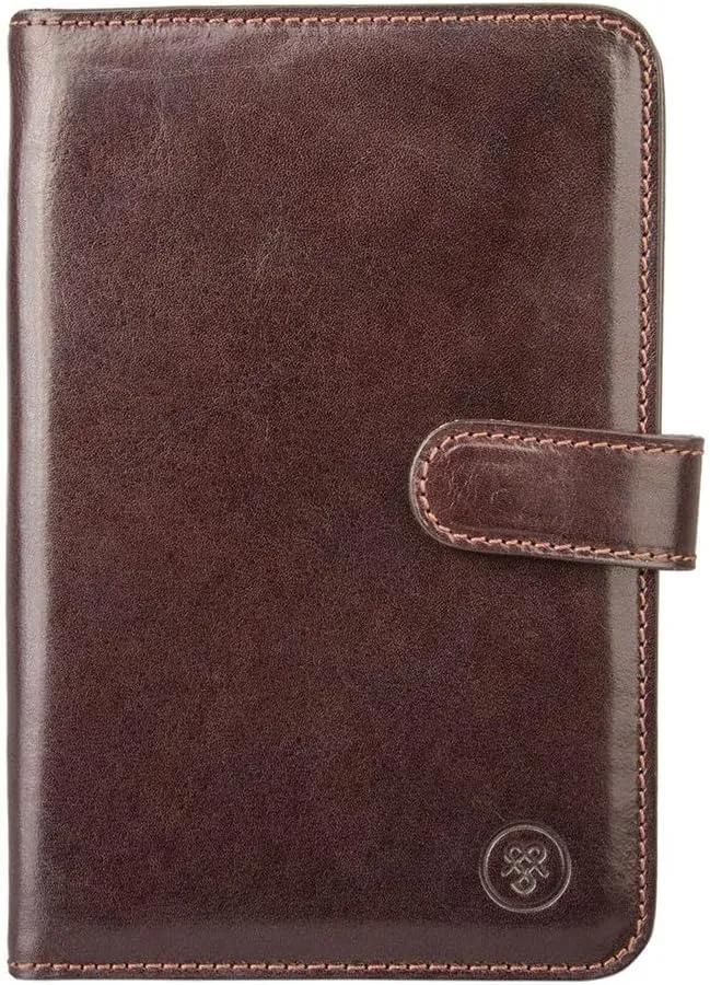 Maxwell Scott - Luxury Leather Travel Document Holder Wallet with ID Pocket - Handmade from Premium Hides - The Vieste