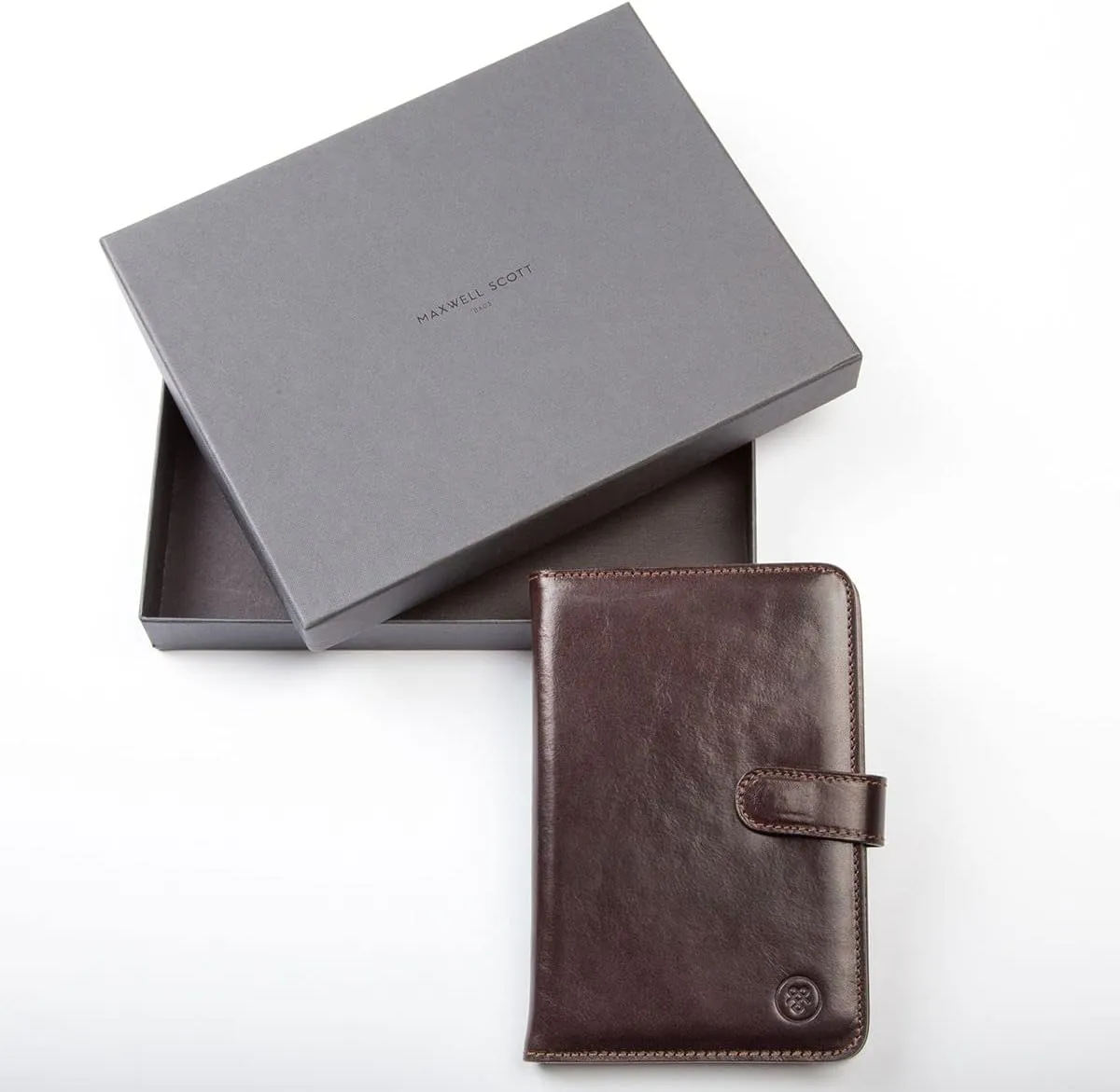 Maxwell Scott - Luxury Leather Travel Document Holder Wallet with ID Pocket - Handmade from Premium Hides - The Vieste