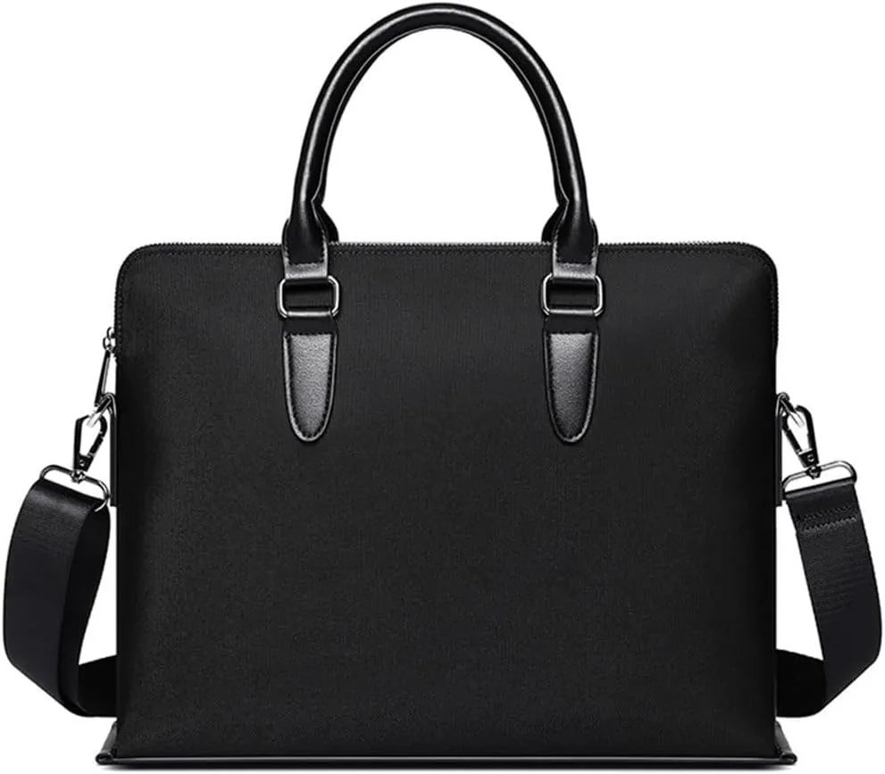 Men's Briefcase Men's Bag Shoulder Bag Document Bag for Work Office Travel