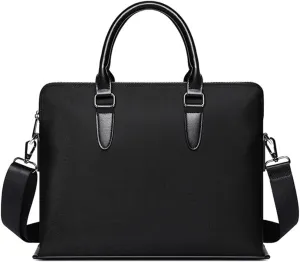 Men's Briefcase Men's Bag Shoulder Bag Document Bag for Work Office Travel