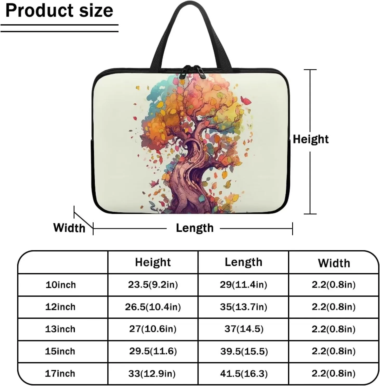 Mens Laptop Bag 17 Inch Laptop Sleeve Case 15.6Inch Laptop Tote Bag for Women Travel Laptop Bag 14Inch